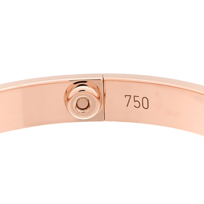 Cartier 18K Pink Gold 4 Diamond LOVE Bracelet 16 7 of 7