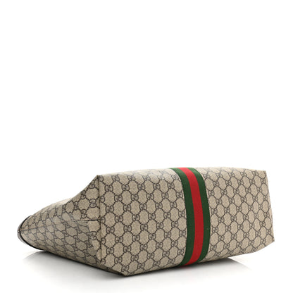 Gucci GG Supreme Monogram Medium Ophidia Shopping Tote Brown 4 of 11
