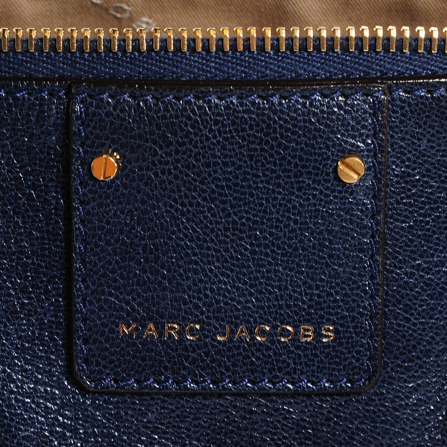 Marc Jacobs Goatskin Small Wellington Fulton Satchel Navy 6 of 8