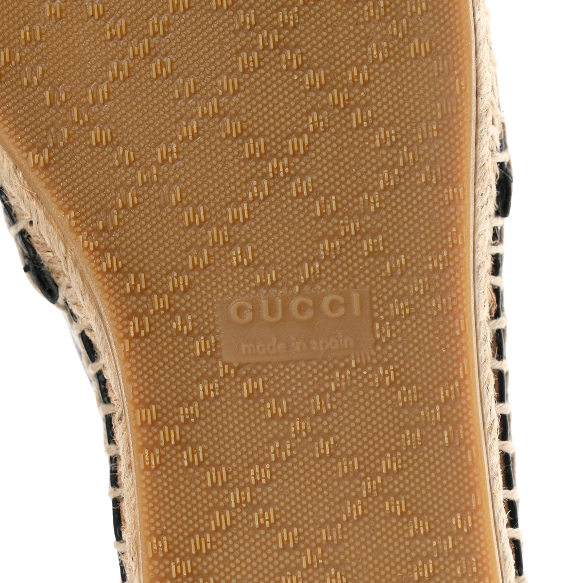 Microguccissima Signature Espadrilles 38 Black