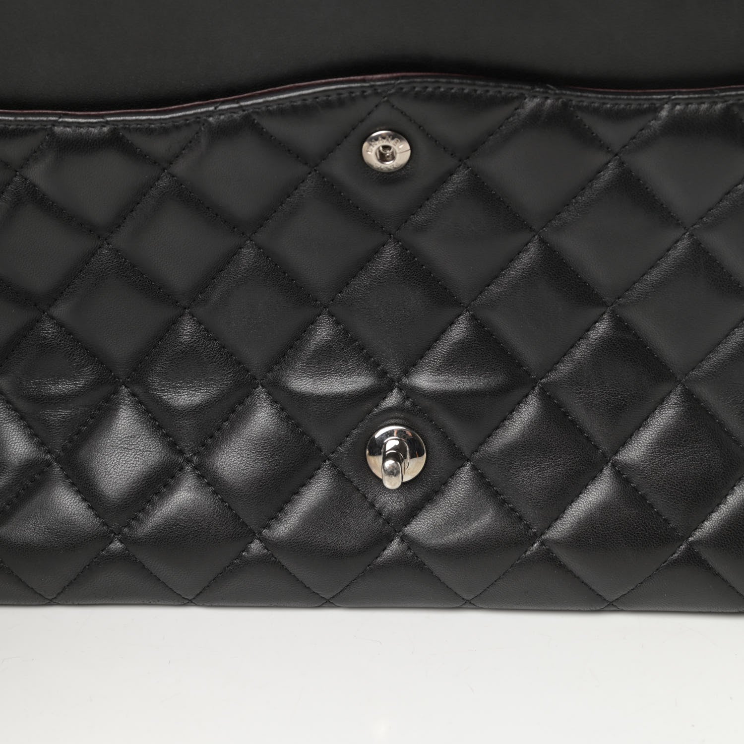 Chanel Lambskin Quilted Maxi Double Flap Black 18 of 21