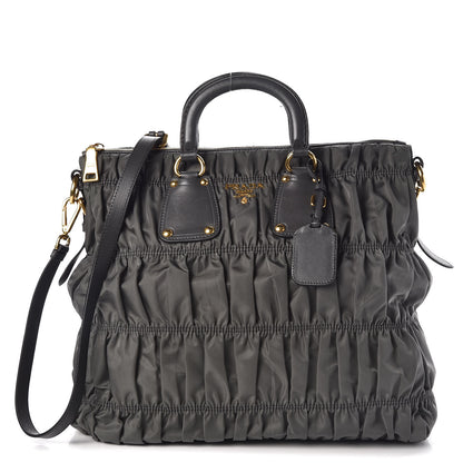 Prada Tessuto Nylon Gaufre Tote Ardesia 1 of 9