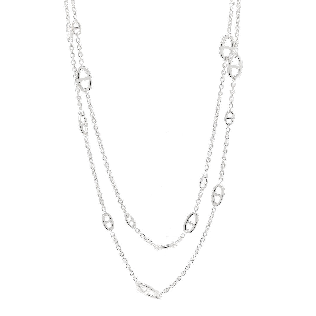 Hermes Sterling Silver Farandole Necklace 160 1 of 6