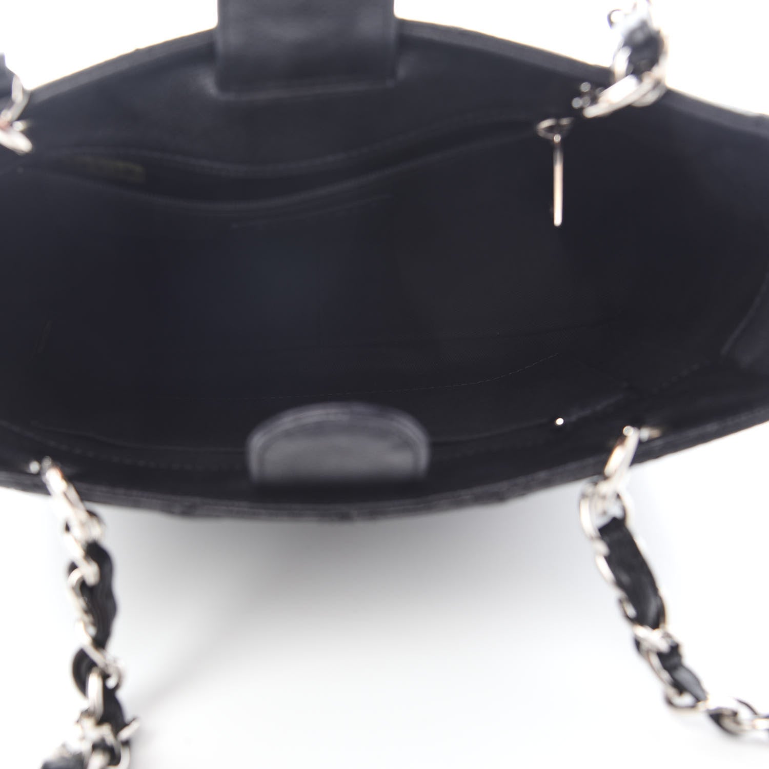 Chanel Caviar Quilted Petit Shopping Tote PST Black 5 of 9