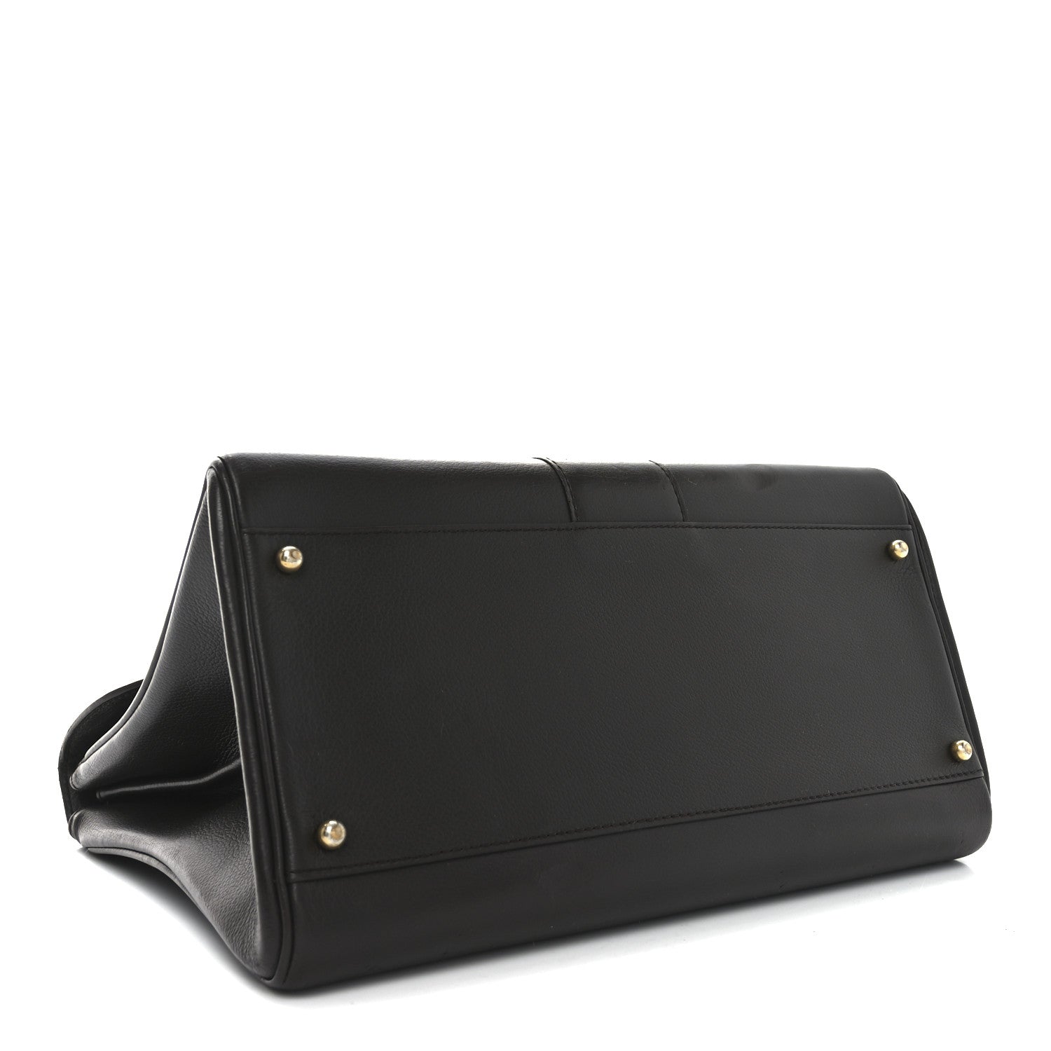 Delvaux Grained Calfskin MM Brillant Satchel Brown 4 of 9