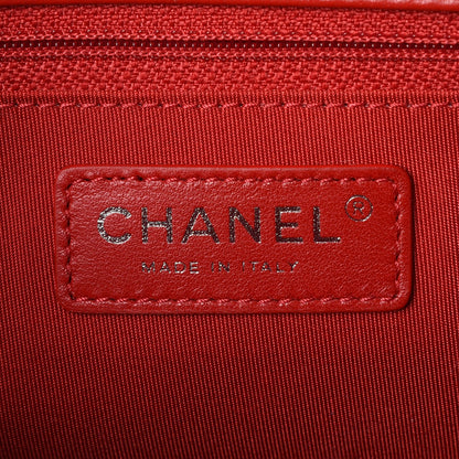 Chanel Lambskin Quilted Jumbo Multi Flap Bag Red 6 of 8