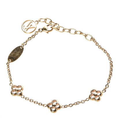 Louis Vuitton Brass Flower Full Bracelet Gold 1 of 5