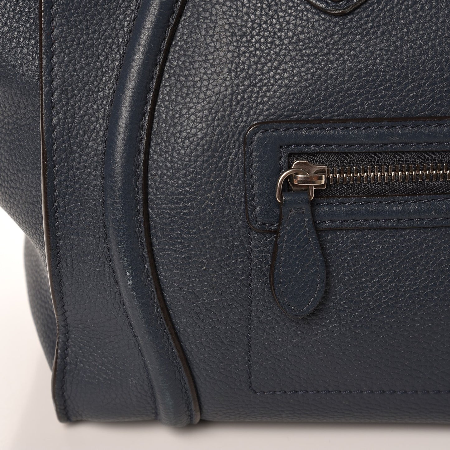 Drummed Calfskin Mini Luggage Orage