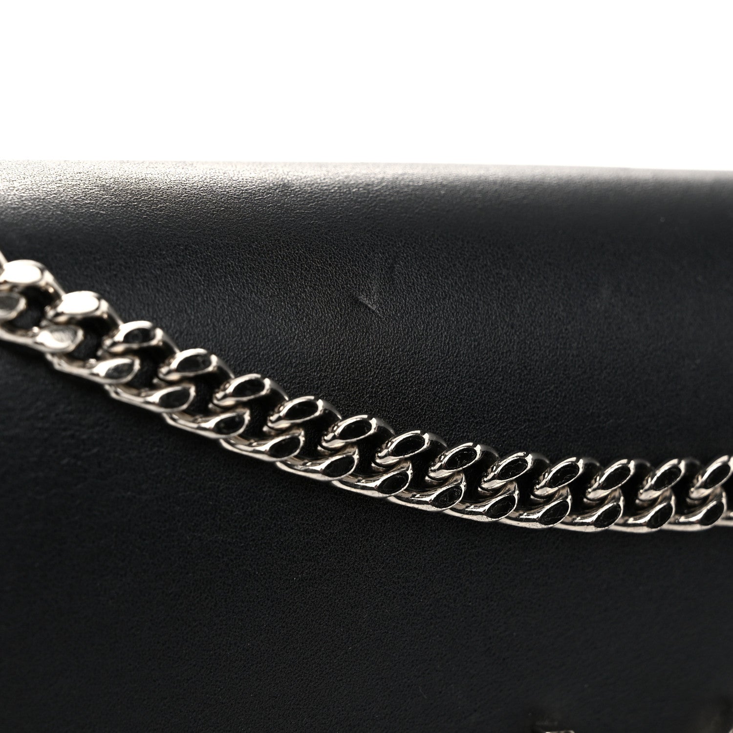 Saint Laurent Smooth Calfskin Medium Classic Monogram Kate Tassel Satchel Black 10 of 11