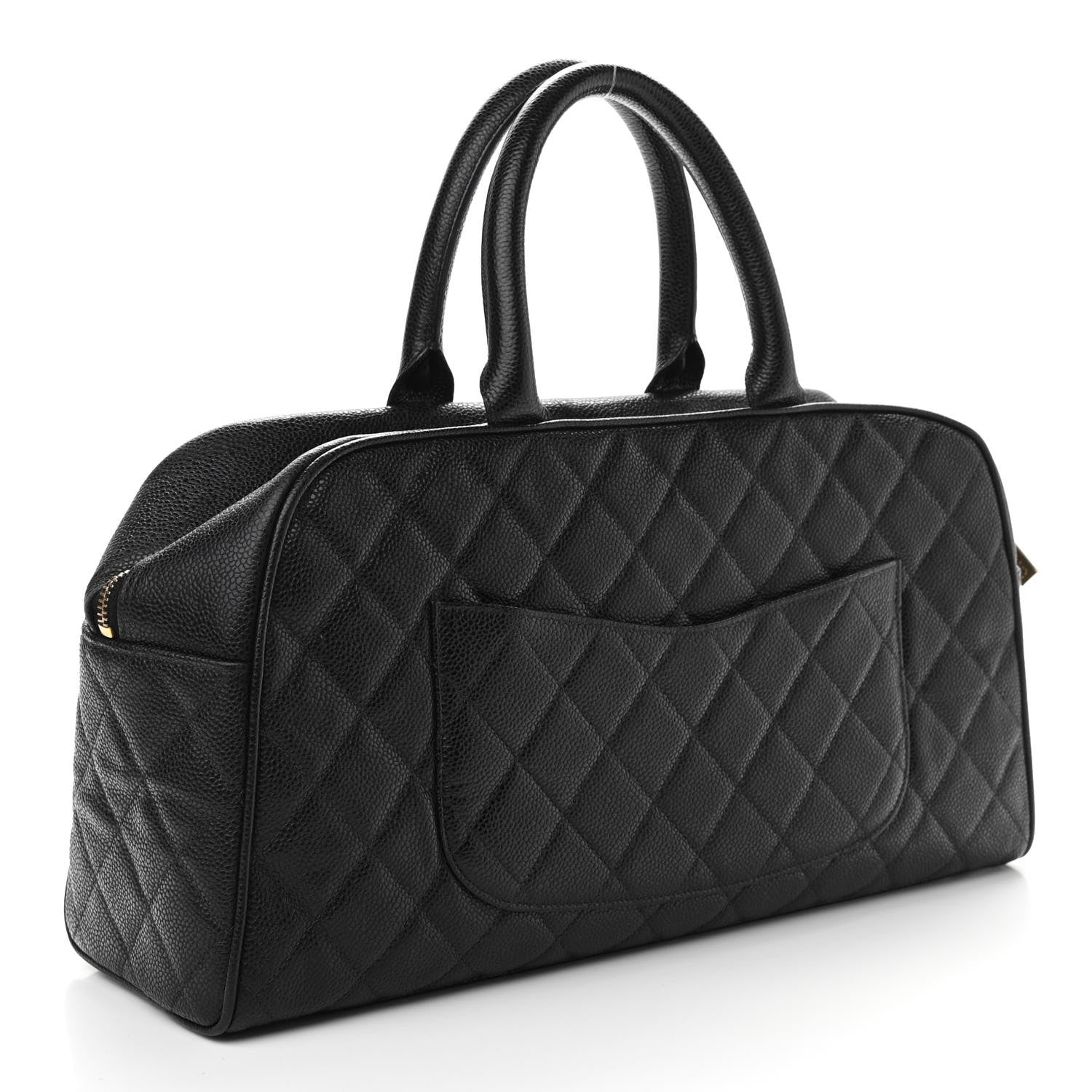 Chanel Caviar Quilted Large Bowler Black 3 of 10