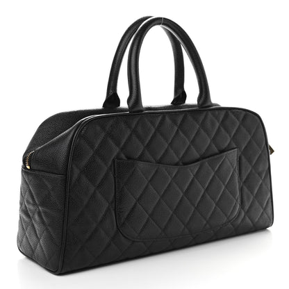Chanel Caviar Quilted Large Bowler Black 3 of 10