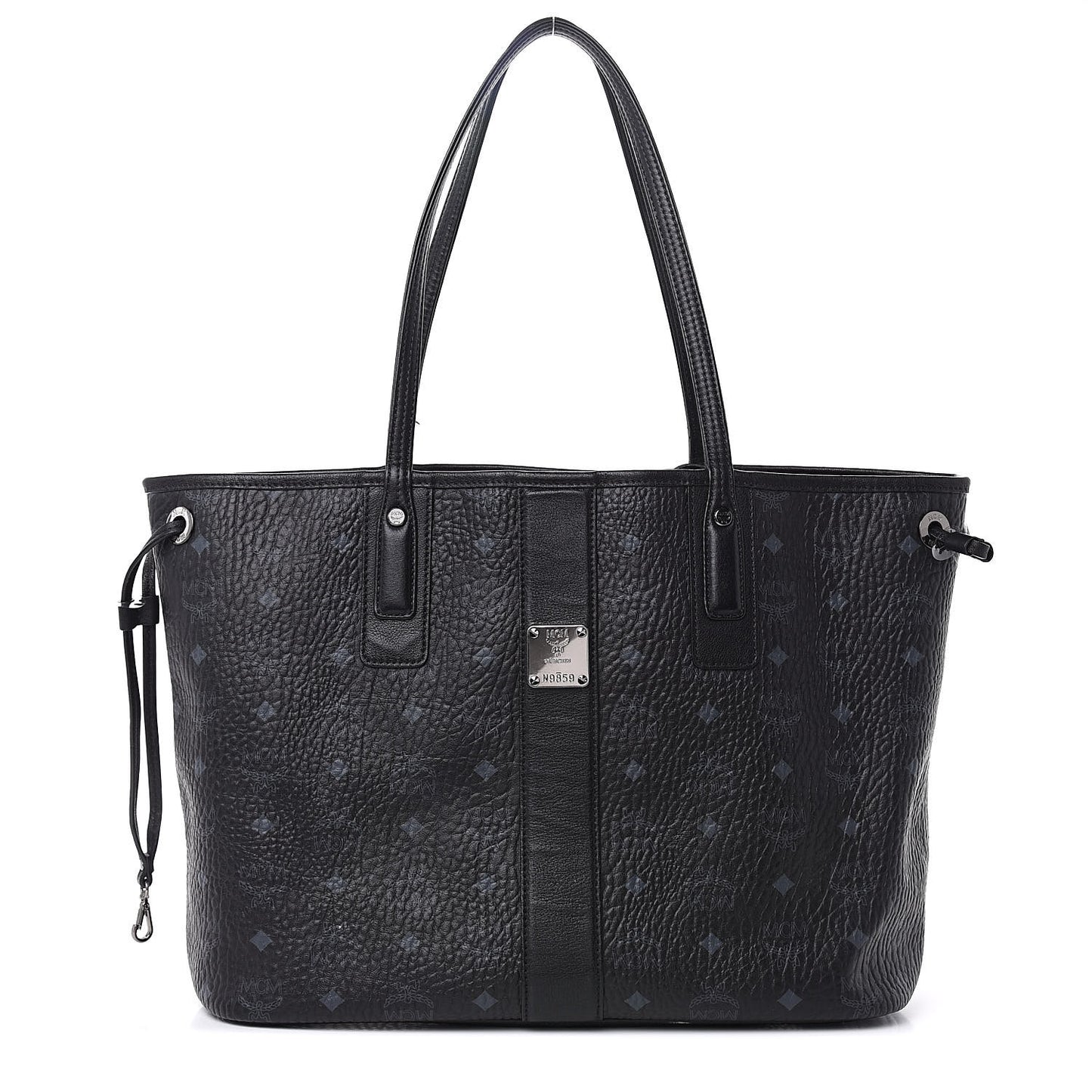 Visetos Medium Liz Reversible Shopper Tote Black
