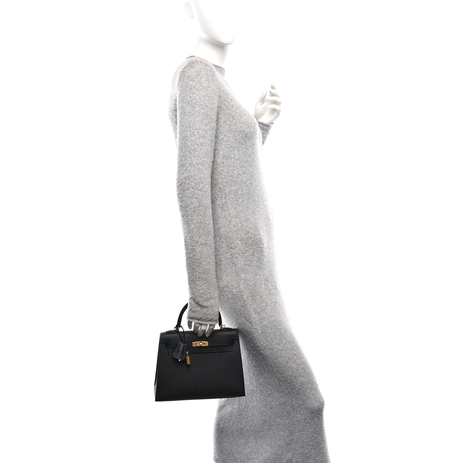 Hermes Epsom Kelly Sellier 25 Black 2 of 13