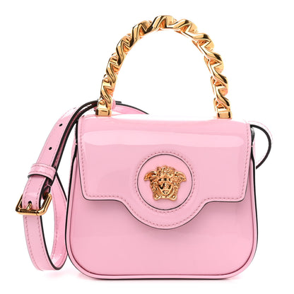 Versace Patent Mini La Medusa Bag Pink 1 of 9