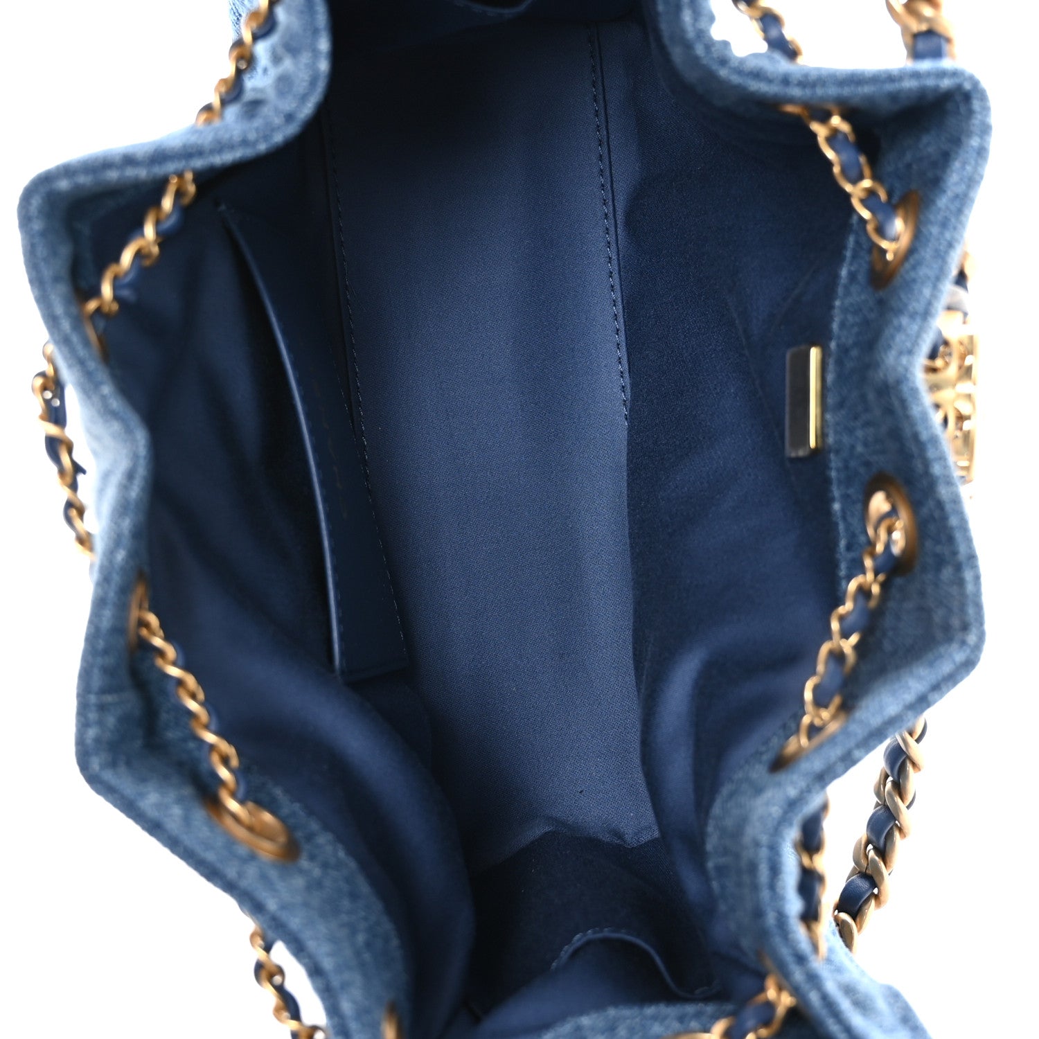 Chanel Washed Denim Quilted Mini Chanel 25 Handbag Blue 5 of 11