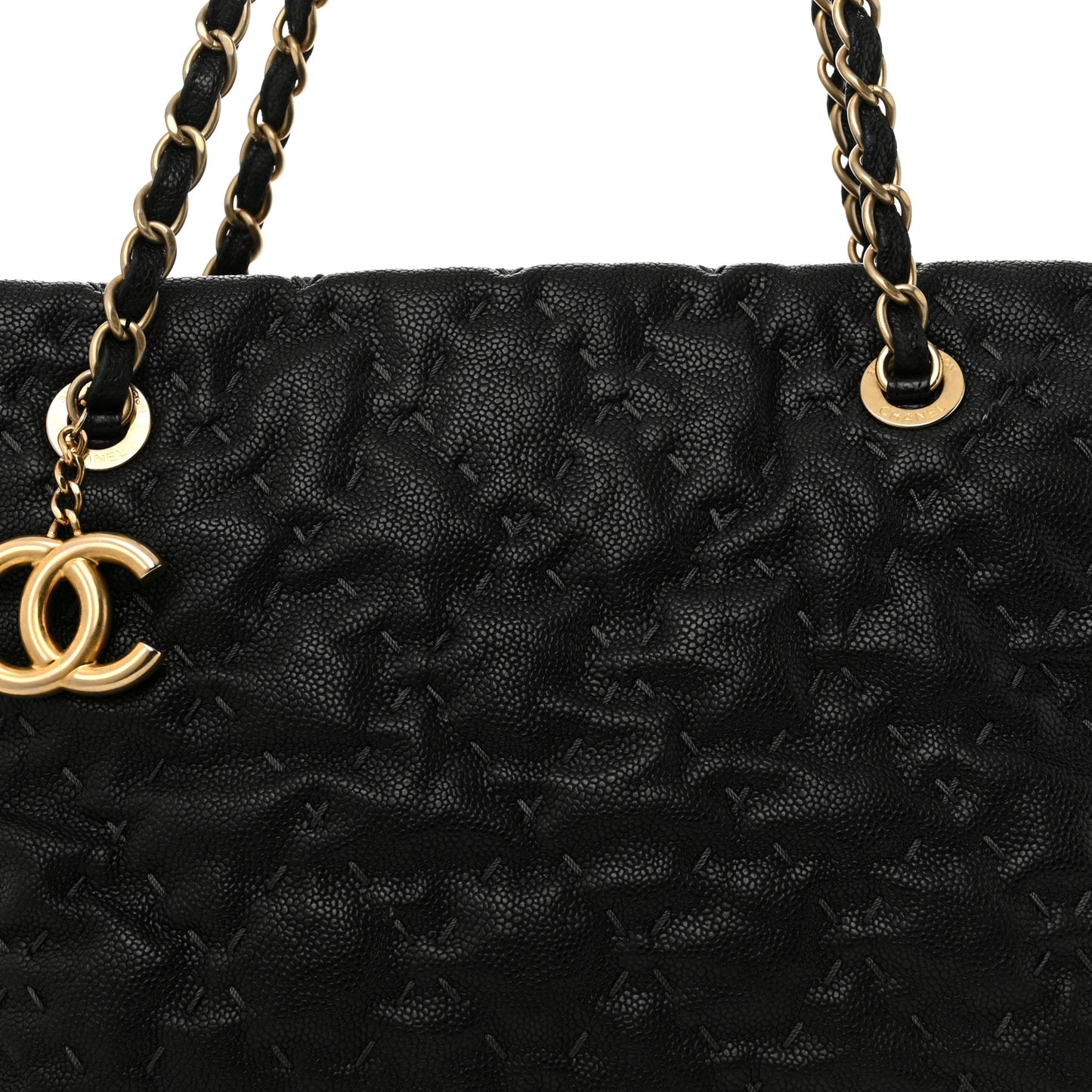 Caviar Wild Stitch Tote Black