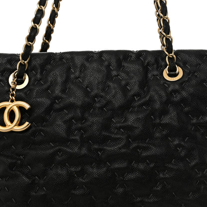 Chanel Caviar Wild Stitch Tote Black 10 of 14