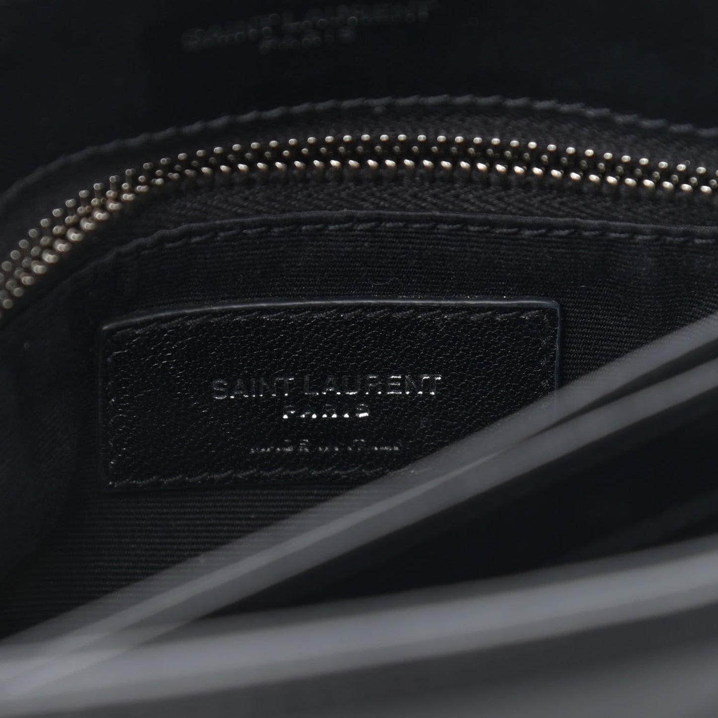 Calfskin Y Quilted Monogram Toy Loulou Crossbody Bag Black