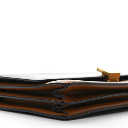 Celine Calfskin Medium Bi-Color Case Flap Camel 7 of 12