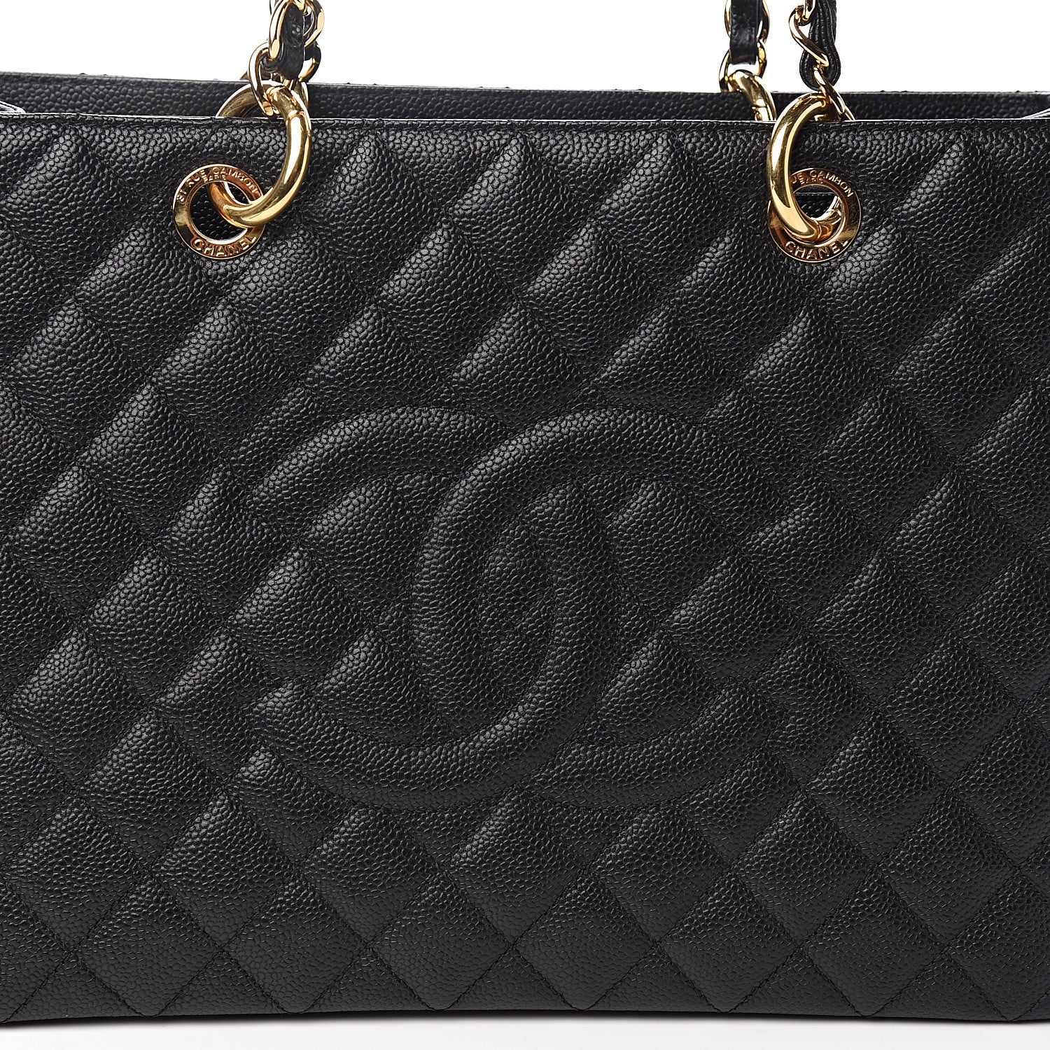 Chanel Caviar Quilted Grand Shopping Tote GST Black 9 of 10