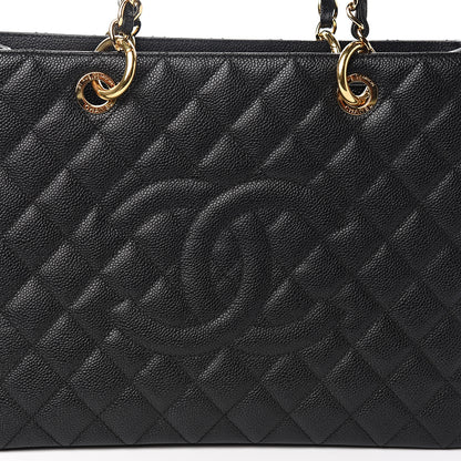 Chanel Caviar Quilted Grand Shopping Tote GST Black 9 of 10