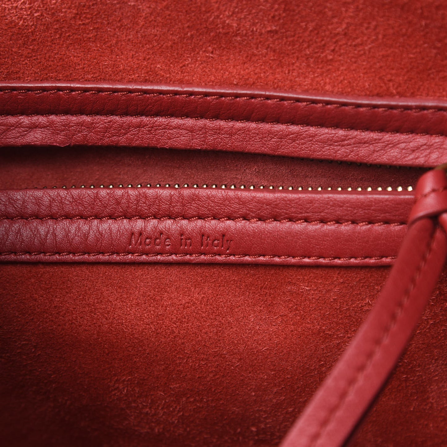 Supple Calfskin Medium Phantom Luggage Red