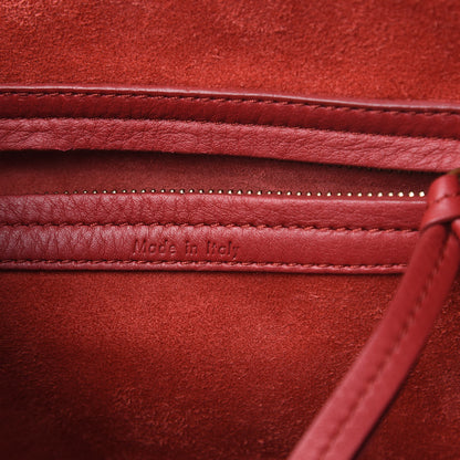 Celine Supple Calfskin Medium Phantom Luggage Red 7 of 19