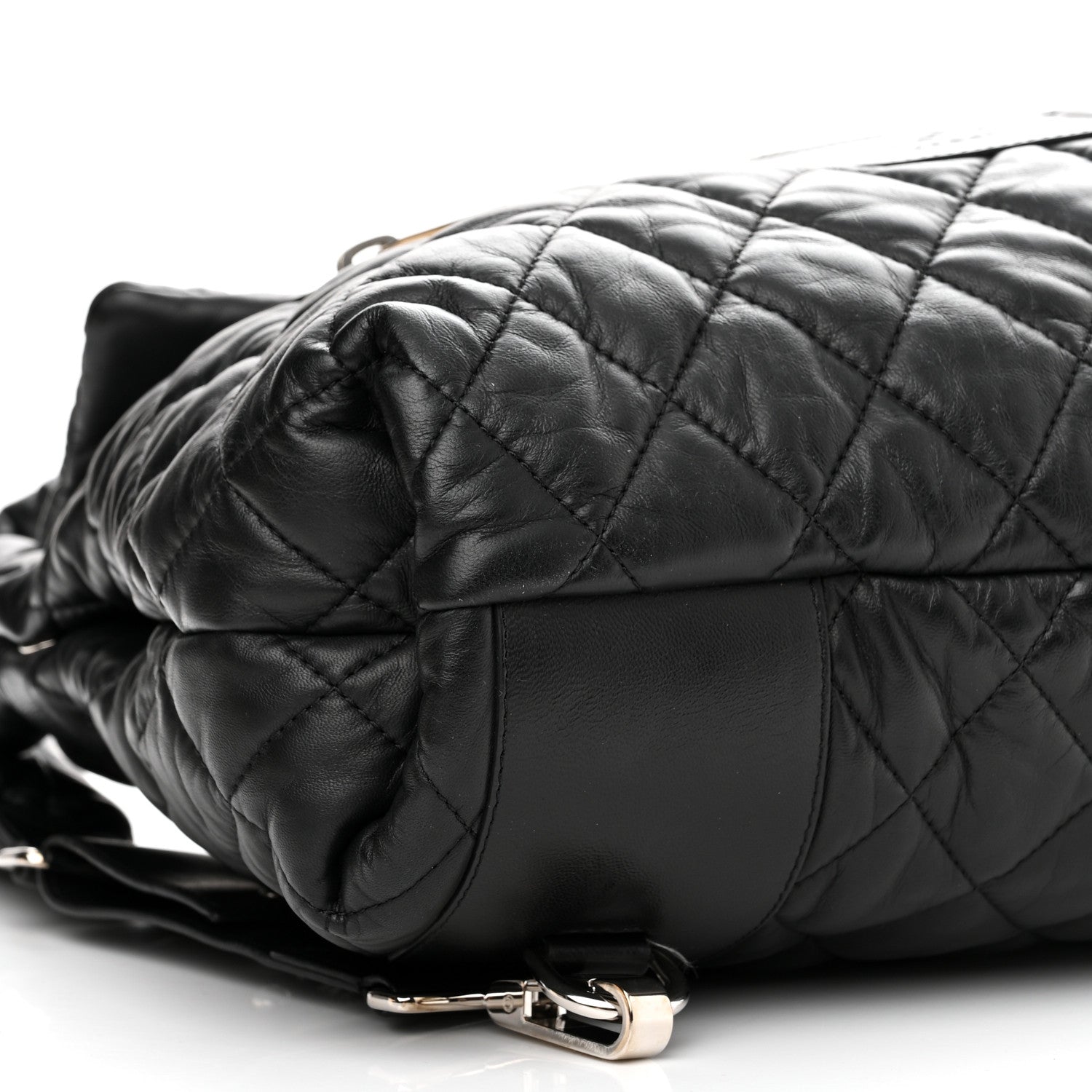 Chanel Lambskin Quilted Coco Cocoon Backpack Black 9 of 12