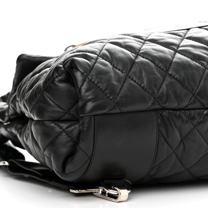 Chanel Lambskin Quilted Coco Cocoon Backpack Black 9 of 12