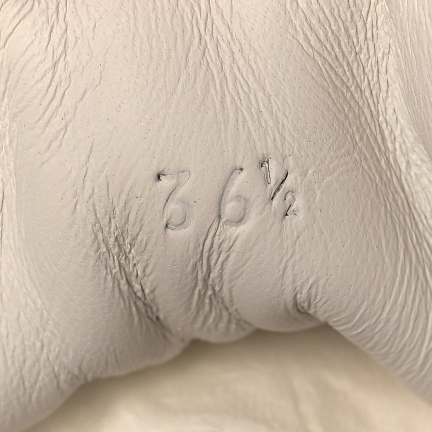 Epsom Suede Boomerang Sneakers 36.5 White Gris