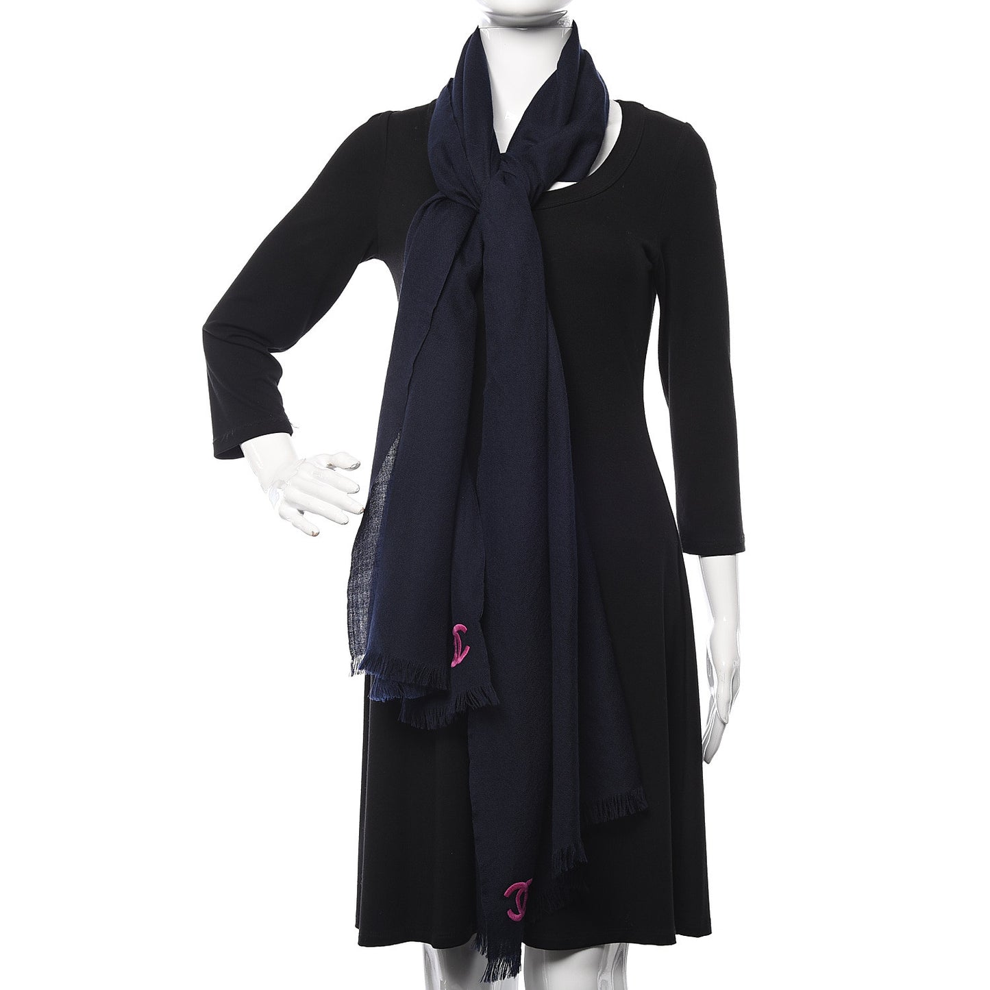 Cashmere CC Stole Navy