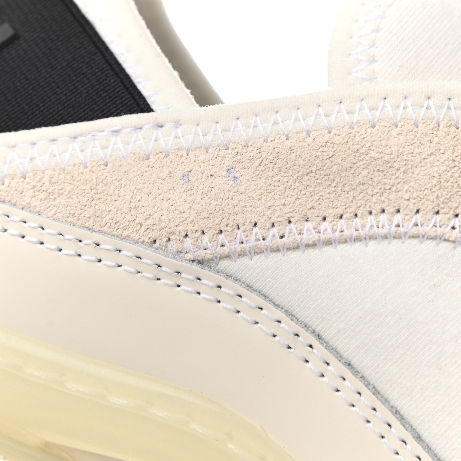 Chanel Velvet Calfskin Mixed Fibers CC Sneakers 38 Ivory Black 11 of 13