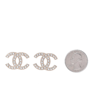 Chanel Pearl CC Earrings Light Gold 2 of 4