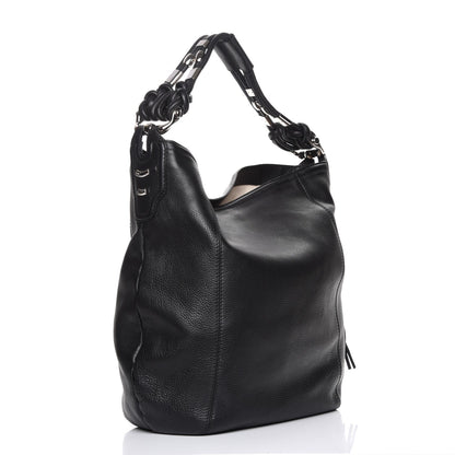 Gucci Calfskin Large Techno Horsebit Hobo Black 3 of 7