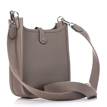Hermes Taurillon Clemence Evelyne TPM Gris Asphalte 3 of 9