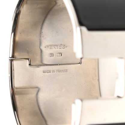 Hermes Enamel Extra Wide Clic Clac H Bracelet PM Black 4 of 4