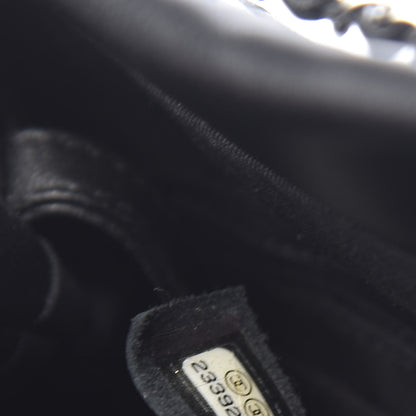 Chanel Lambskin Quilted Mini CC Chain Bucket Bag Black 7 of 10