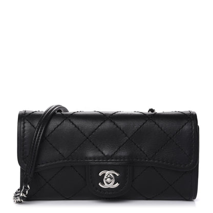 Chanel Calfskin Stitched Clutch Flap Black 1 of 14