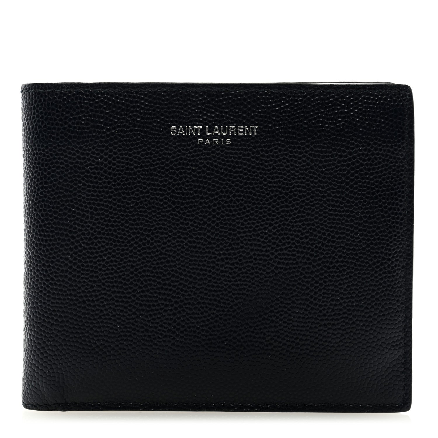 Saint Laurent Grain De Poudre Portefeuille Bi-Fold Wallet Navy 1 of 6