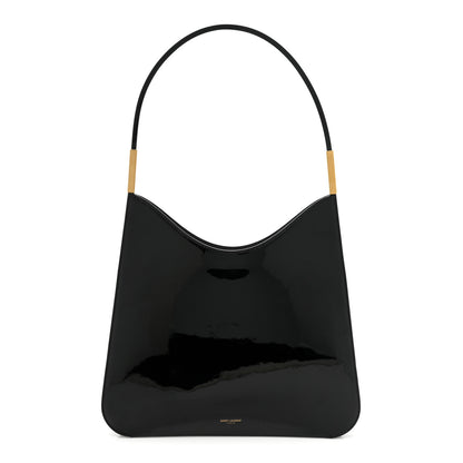 Saint Laurent Patent Calfskin Sadie Shoulder Bag Black 1 of 8