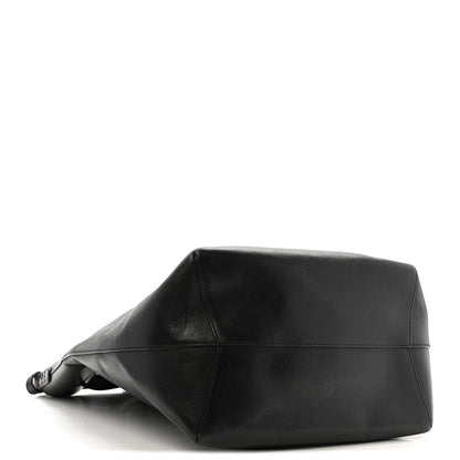 Mansur Gavriel Vegetable Tanned Calfskin Bucket Bag Black Flamma 5 of 16