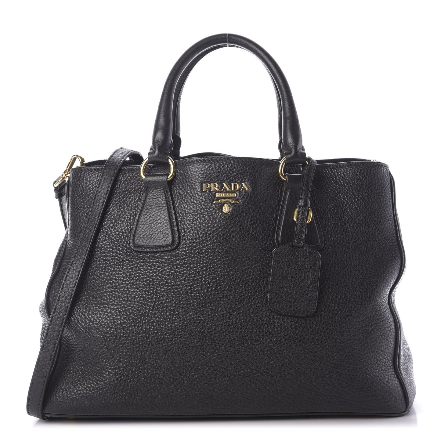 Vitello Daino Tote Black