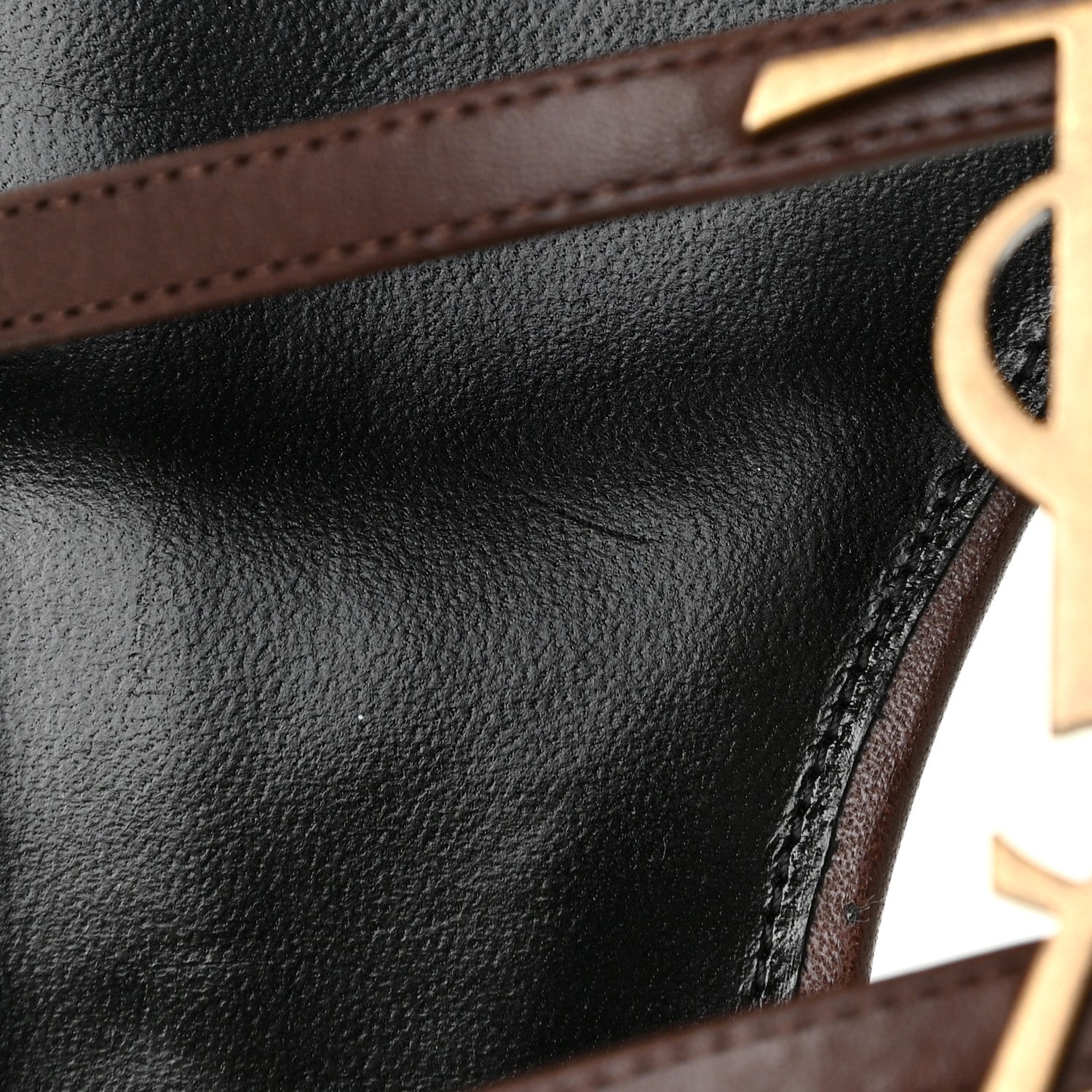 Saint Laurent Calfskin Cassandra Monogram Sandals 41 Moro 20 of 21