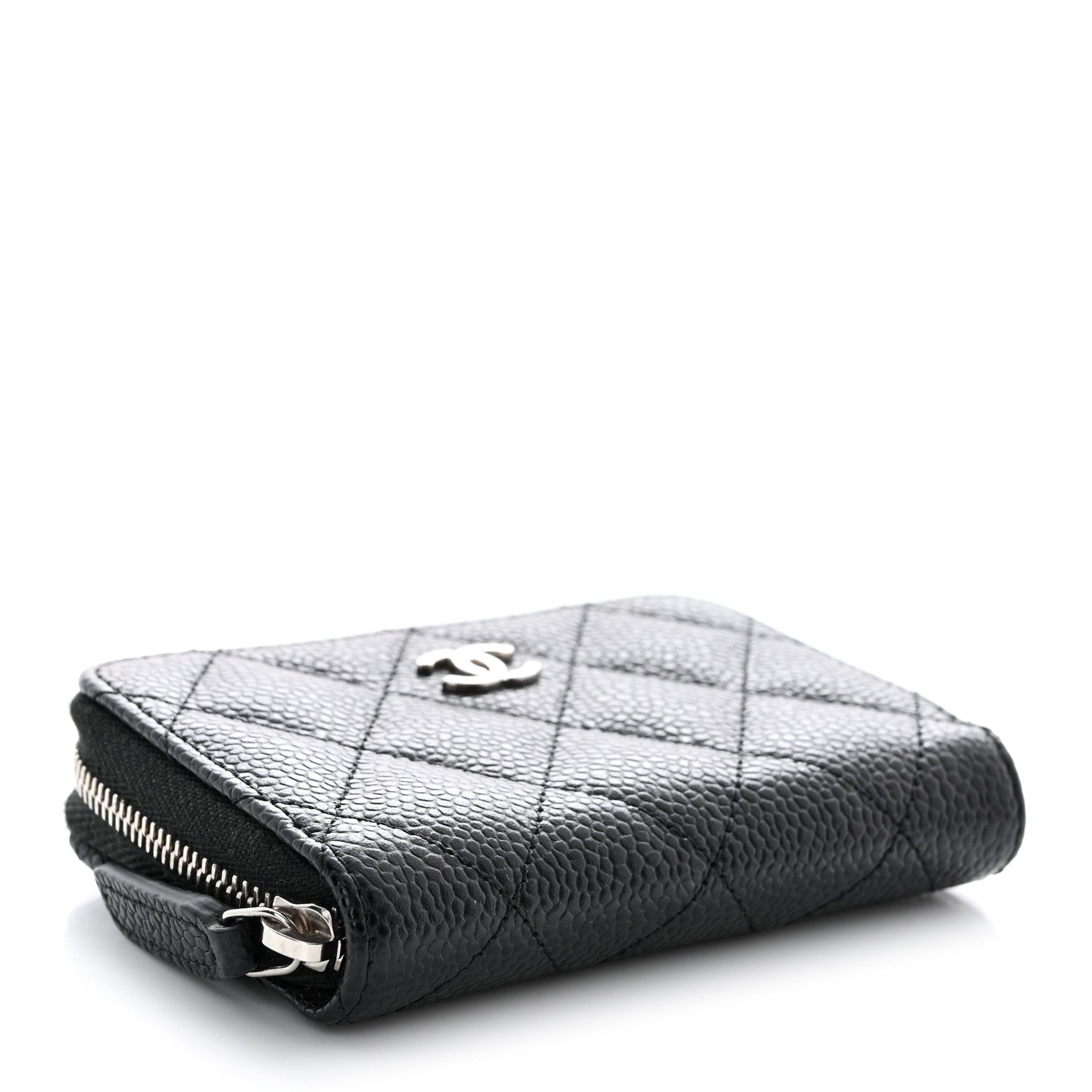 Chanel Caviar Quilted Classic Zipped Coin Purse Black 4 of 9