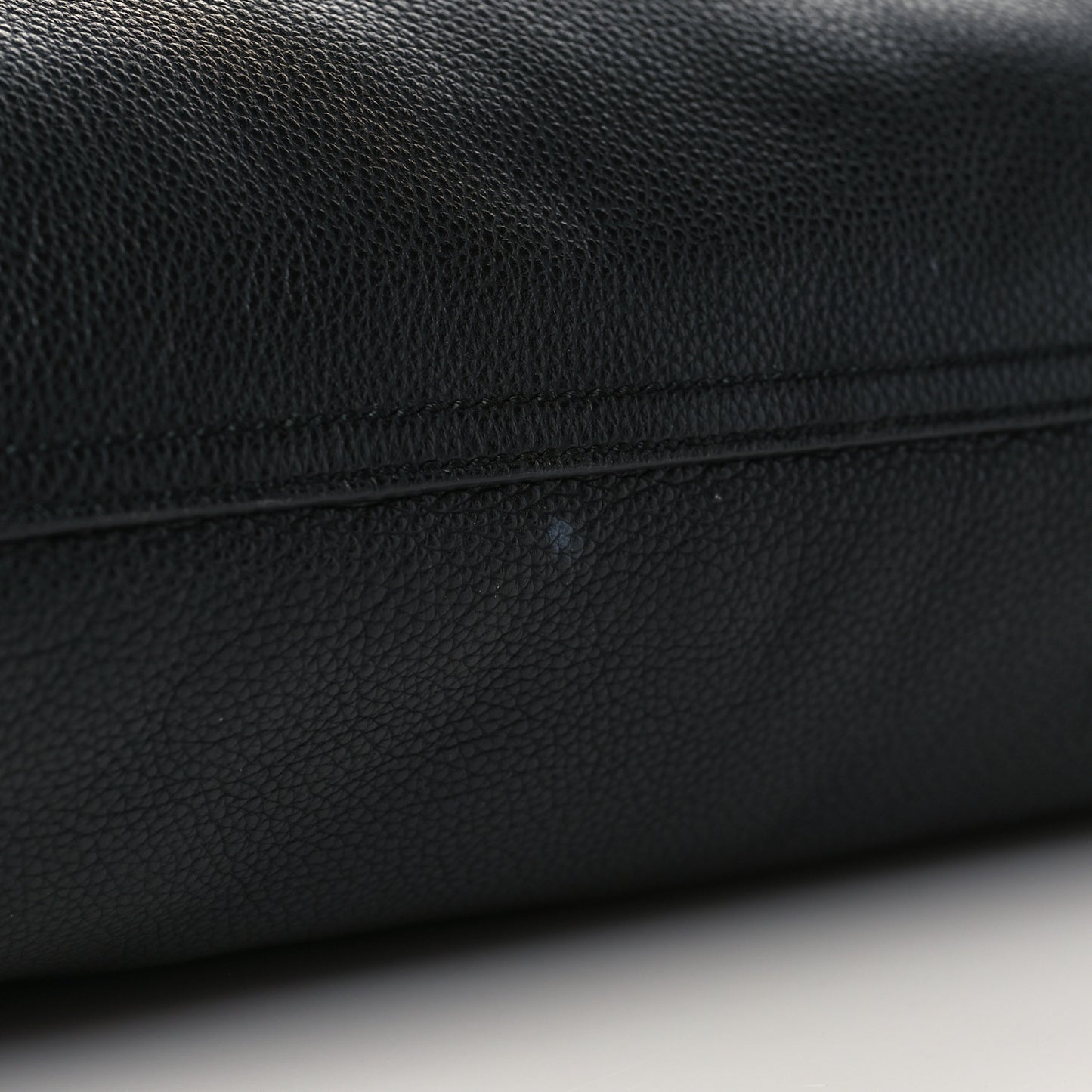 Calfskin Mens Logo Vertical Shopping Tote Black