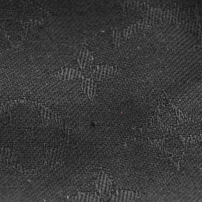 Louis Vuitton Silk Wool Monogram World Tour Shawl Black 8 of 8