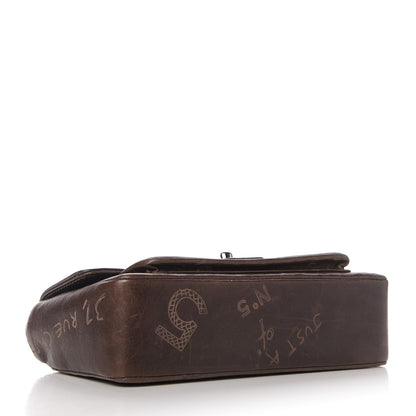 Chanel Calfskin Graffiti Flap Brown 4 of 10
