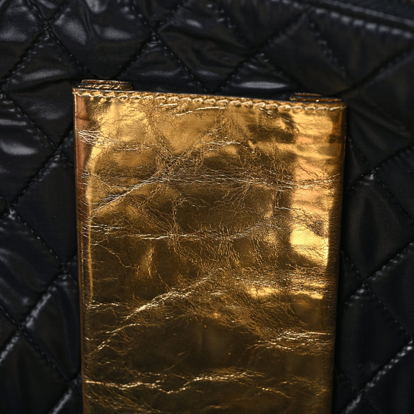 Metallic Lambskin Medium Je Ne Suis Pas En Solde Pouch Clutch Gold