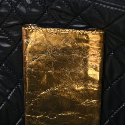 Chanel Metallic Lambskin Medium Je Ne Suis Pas En Solde Pouch Clutch Gold 7 of 7
