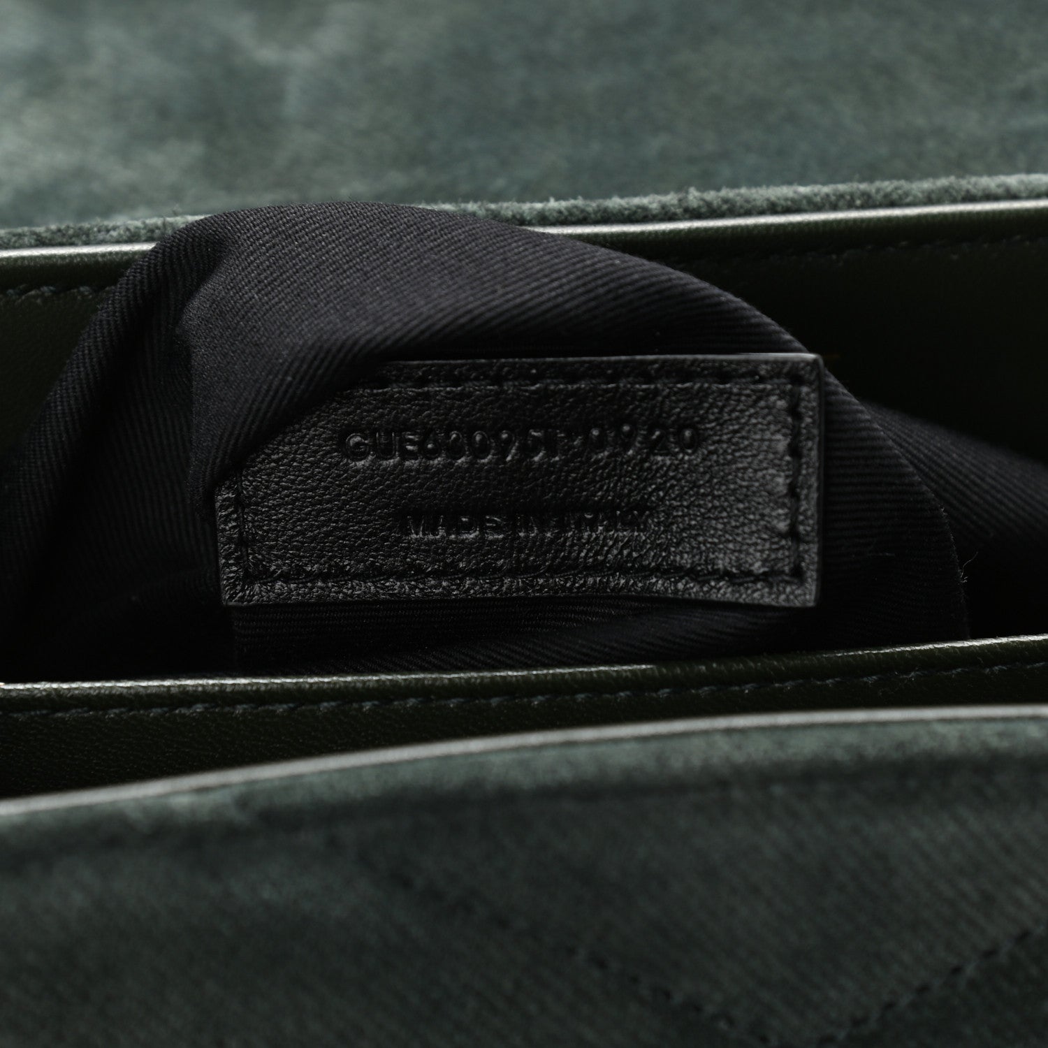 Saint Laurent Croute Velour Y Quilted Monogram Toy Loulou Crossbody Bag Dark Forest 7 of 12